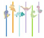 Słomki BIO papierowe dinozaury urodziny roczek 6sz w sklepie internetowym nasze ledy