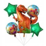 ZESTAW BALONÓW dinozaur gwiazda urodziny dino hel w sklepie internetowym nasze ledy