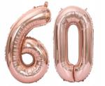 Balony foliowe cyfry 60 urodziny rose gold 40 cm w sklepie internetowym nasze ledy