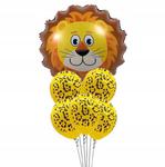 Zestaw balonów urodziny zwierzątka tygrys lew zoo w sklepie internetowym nasze ledy