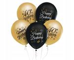 Balony zest złote czarne 40 urodziny czterdziestka w sklepie internetowym nasze ledy