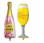 Zestaw balonów kieliszek + butelka szampana hel w sklepie internetowym nasze ledy