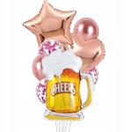 Zestaw balonów urodzinowych kufel piwa piwo 9 szt w sklepie internetowym nasze ledy