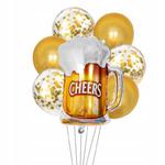 Zestaw balonów urodzinowych kufel piwa piwo 7 szt w sklepie internetowym nasze ledy