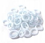 Zestaw gumek frotek frotka gumka gumki frotki do włosów białe 12 szt w sklepie internetowym nasze ledy