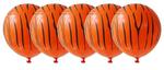 Balony lateksowe pomarańczowe w paski tygrysa tygrysie tygrys 30 cm 5 szt w sklepie internetowym nasze ledy