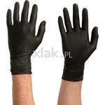Rękawice ochronne COLAD 53600 nitrylowe mocne czarne (60 szt.) M L XL w sklepie internetowym Xlak.pl