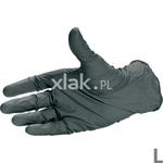 Rękawice ochronne CARSYSTEM Nitril Hand Premium czarne 100 szt. L w sklepie internetowym Xlak.pl