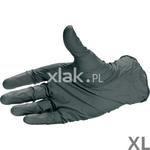 Rękawice ochronne CARSYSTEM Nitril Hand Premium czarne 100 szt. XL w sklepie internetowym Xlak.pl