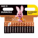 Baterie alkaiczne DURACELL AAA LR03 1.5 V paluszki 12 szt. w sklepie internetowym Xlak.pl