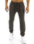 Spodnie męskie dresowe baggy szare (ux0816) - Antracytowy w sklepie internetowym Dstreet.pl