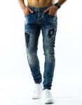 Spodnie jeansowe męskie niebieskie (ux0843) w sklepie internetowym Dstreet.pl