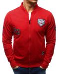 Bluza męska rozpinana czerwona (bx2234) - Czerwony w sklepie internetowym Dstreet.pl