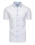 Koszula męska elegancka z krótkim rękawem biała (kx0746) - Biały w sklepie internetowym Dstreet.pl