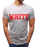 T-shirt męski z nadrukiem szary (rx2101) - Szary w sklepie internetowym Dstreet.pl