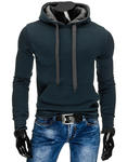 Bluza męska z kapturem granatowa (bx2311) - Granatowy w sklepie internetowym Dstreet.pl