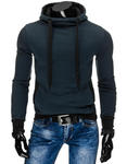 Bluza męska z kapturem granatowa (bx2317) - Granatowy w sklepie internetowym Dstreet.pl