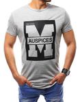 T-shirt męski z nadrukiem szary (rx2434) - Szary w sklepie internetowym Dstreet.pl