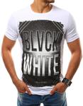 T-shirt męski z nadrukiem biały (rx2529) - Biały w sklepie internetowym Dstreet.pl