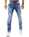 Spodnie jeansowe męskie niebieskie (ux0940) w sklepie internetowym Dstreet.pl