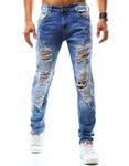 Spodnie jeansowe męskie niebieskie (ux0943) w sklepie internetowym Dstreet.pl