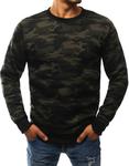 Bluza męska bez kaptura camo czarne (bx2441) - Czarny w sklepie internetowym Dstreet.pl