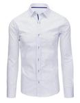 Biała koszula męska we wzory z długim rękawem (dx1364) w sklepie internetowym Dstreet.pl