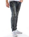 Jeansowe spodnie (ux0129) w sklepie internetowym Dstreet.pl