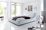 SILVA łóżko tapicerowane 160 cm - biały w sklepie internetowym MeblePumo.pl
