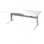 PRIMA biurko z el. regulowanymi nogami 180 cm - biały \ biały w sklepie internetowym MeblePumo.pl