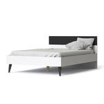 Łóżko Oslo 180 x 200 w stylu retro - biały || czarny \ 180 x 200 cm w sklepie internetowym MeblePumo.pl