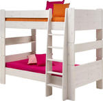 Łóżko piętrowe podwójne Steens for kids - biały w sklepie internetowym MeblePumo.pl