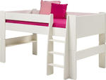 Łóżko piętrowe niskie Steens for kids - biały mdf w sklepie internetowym MeblePumo.pl