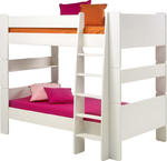 Łóżko piętrowe podwójne Steens for kids - biały w sklepie internetowym MeblePumo.pl