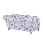 ENNIS kremowa sofa w kwiaty - wielokolorowe w sklepie internetowym MeblePumo.pl