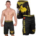 Spodenki MMA Brazilian Punch czarno-zółte Beltor® w sklepie internetowym Platinum Fitness 