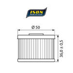 ISON 112 motocyklowy filtr oleju HF112 ISON filtry oleju do motocykli jak HifloFiltro w sklepie motocyklowym MOTORUS.PL w sklepie internetowym Motorus.pl