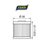 ISON 116 motocyklowy filtr oleju HF116 ISON filtry oleju do motocykli jak HifloFiltro w sklepie motocyklowym MOTORUS.PL w sklepie internetowym Motorus.pl