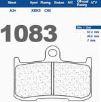 CL Brakes 1083XBK5 motocyklowe klocki hamulcowe na 1 tarcz PRZÓD KAWASAKI Z800 13-16, Z900 17-, Z1000 03-06, TRIUMPH 1050 Tiger 07-11, INDIAN, VICTORY CL Brakes 1083XBK5 motocyklowe klocki hamulcowe w sklepie internetowym Motorus.pl