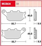 TRW LUCAS MCB634SH klocki hamulcowe SINTER STREET HONDA CBF500 04-08, CB600 HORNET 98-15, CBF600 04-13, CBR/RR 600 91-07, NC700/750 12-, XL700V 08-13, TRW klocki hamulcowe SUPER CENY sklep w sklepie internetowym Motorus.pl