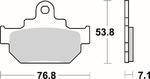 SBS 581 HF motocyklowe klocki hamulcowe komplet na 1 tarczę SBS motocyklowe klocki hamulcowe SUPER CENY sklep motocyklowy MOTORUS.PL w sklepie internetowym Motorus.pl