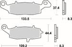 SBS 705 HS motocyklowe klocki hamulcowe komplet na 1 tarczę SBS motocyklowe klocki hamulcowe SUPER CENY sklep motocyklowy MOTORUS.PL w sklepie internetowym Motorus.pl