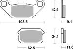 SBS 848 SI motocyklowe klocki hamulcowe komplet na 1 tarczę SBS motocyklowe klocki hamulcowe SUPER CENY sklep motocyklowy MOTORUS.PL w sklepie internetowym Motorus.pl