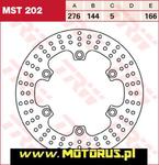 TRW LUCAS tarcza hamulcowa PRZÓD/TYŁ HONDA XLV600 87-96, NT650V DEAUVILLE 98-05, NT700V DEAUVILLE 10-16, VT1100 95-00 TRW MST202 tarcza hamulcowa PRZÓD/TYŁ HONDA XLV600 87-96, NT650V DEAUVILLE 98-05 w sklepie internetowym Motorus.pl