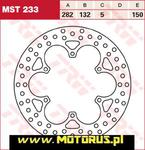 TRW LUCAS tarcza hamulcowa PRZÓD/TYŁ YAMAHA XV/XVS125 97-04, XV750 94-98, GTS1000 93-95, FJ1100/1200 83-95, VMAX 85-02, FJR1300 01-16 TRW MST233 tarcza hamulcowa PRZÓD/TYŁ YAMAHA XV/XVS125 97-04 w sklepie internetowym Motorus.pl