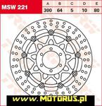 TRW LUCAS tarcza hamulcowa PRZÓD YAMAHA FZR600 89-95, FZS600 98-03, FZ750 89-94, TDM850 91-96, FJ1200 91-97 TRW MSW221 tarcza hamulcowa PRZÓD YAMAHA FZR600 89-95, FZS600 98-03, FZ750 89-94, TDM850 91 w sklepie internetowym Motorus.pl