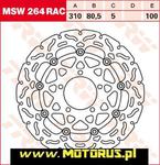 TRW LUCAS tarcza hamulcowa PRZÓD KAWASAKI ZX6R 636 13-17, Z800/E VERSION, KLZ1000 VERSYS 15-, Z1000 14-, ZX10R 08-15, GTR1400 07-17, ZZR1400 08-, (PŁY TRW MSW264RAC tarcza hamulcowa PRZÓD KAWASAKI w sklepie internetowym Motorus.pl