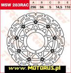 TRW LUCAS tarcza hamulcowa PRZÓD HONDA CBF600 07-15, CBR600 11-13 TRW MSW283RAC tarcza hamulcowa PRZÓD HONDA CBF600 07-15, CBR600 11-13 w sklepie internetowym Motorus.pl