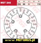 TRW LUCAS tarcza hamulcowa TYŁ SUZUKI GSXR600/750 96-18, SV650 03-10, GSXR1000 01-16, SV1000 03-08, TL1000 97-01 TRW MST246 tarcza hamulcowa TYŁ SUZUKI GSXR600/750 96-18, SV650 03-10, GSXR1000 01-16 w sklepie internetowym Motorus.pl