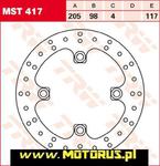 TRW LUCAS tarcza hamulcowa TYŁ YAMAHA YFM700 GRIZZLY 07-, TRW MST417 tarcza hamulcowa TYŁ YAMAHA YFM700 GRIZZLY 07-, w sklepie internetowym Motorus.pl